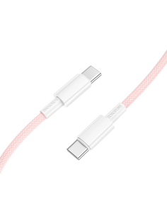 Cable Tipo C a Tipo C BX117 Borofone 1 Metro 60w Rosa