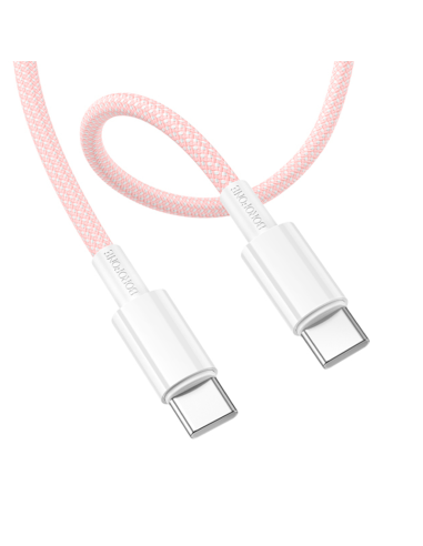 Cable Tipo C a Tipo C BX117 Borofone 1 Metro 60w Rosa