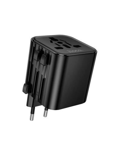 Adaptador Viajero Universal Hoco AC29 Negro