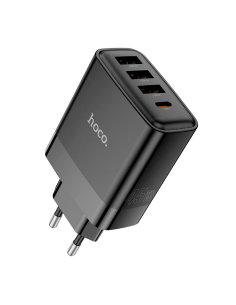 Cargador Hoco C127A 45W Carga Rápida USB – Negro | Sin Cable