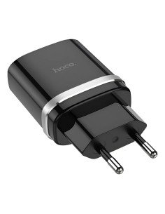 Adaptador Cargador Hoco C12q Usb 3.0 Certificado Negro