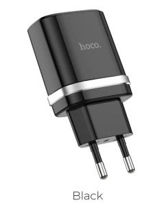 Adaptador Cargador Hoco C12q Usb 3.0 Certificado Negro 2