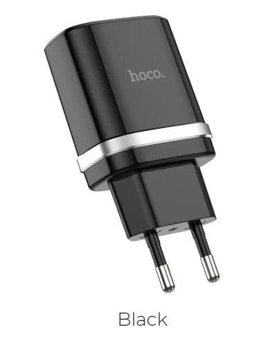 Adaptador Cargador Hoco C12q Usb 3.0 Certificado Negro