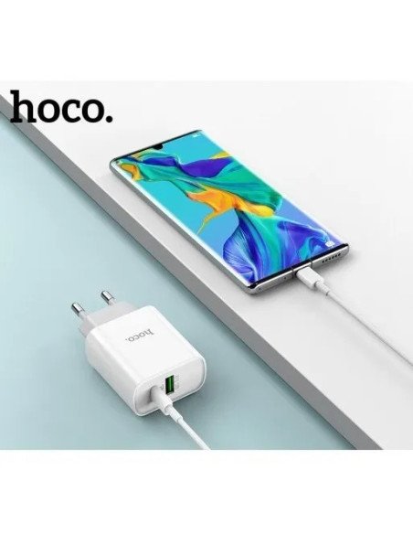 Adaptador Dual Hoco C80a Pd20w Blanco