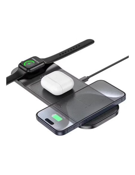 Estacion De Carga Inalambrica 3 En 1 De 15w Hoco Cq5