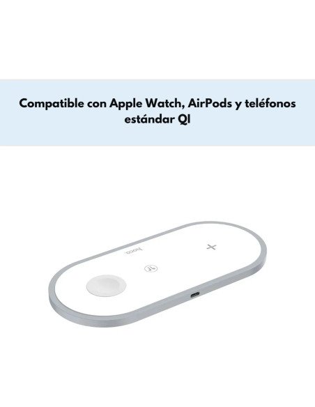 Cargador Inalámbrico Hoco Cw24 3 En 1 Carga Rápida