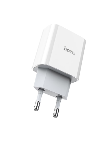 Cargador Carga Rapida Hoco Dc67 20w Tipo C Blanco