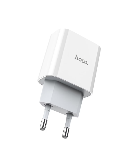 Cargador Carga Rapida Hoco Dc67 20w Tipo C Blanco