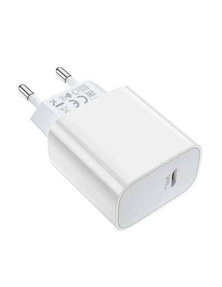 Cargador Carga Rapida Hoco Dc67 20w Tipo C Blanco