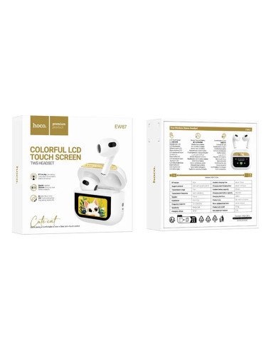 Audífonos In Ear Bluetooth Hoco Ew87 Pantalla Touch