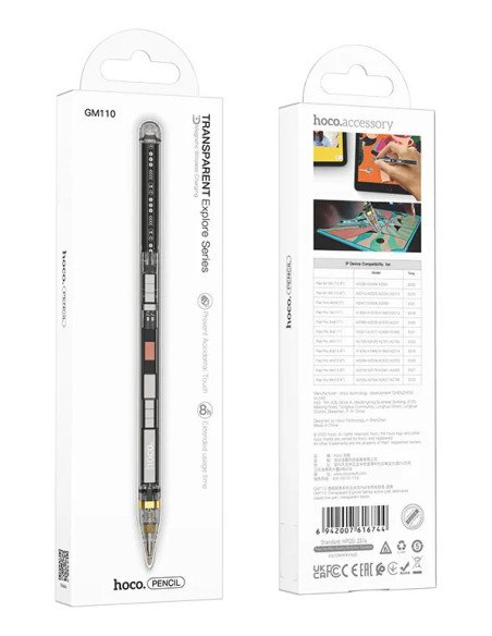 Lápiz Bluetooth Touch Hoco Gm110 Transparente