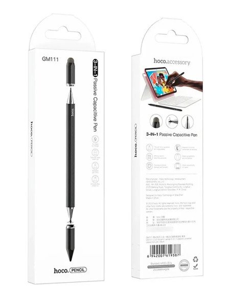 Lápiz Touch Para Tablet Hoco Gm111 Negro