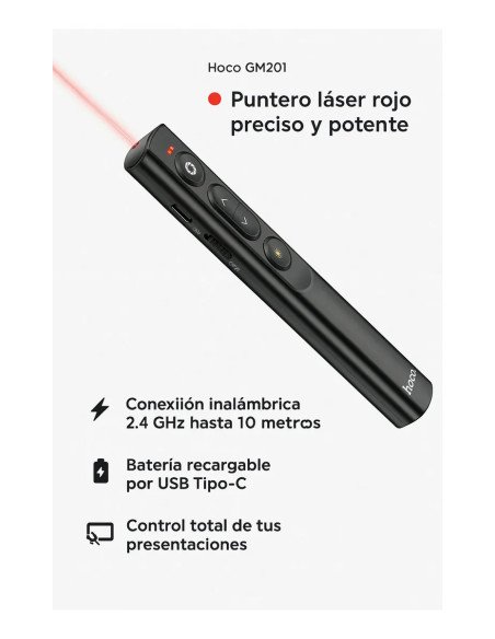 Puntero Laser Rojo Hoco Gm201 Para Presentaciones