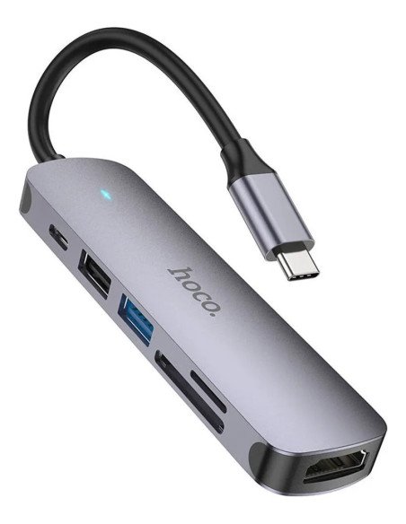 Adaptador Hoco Hb28 Tipo C Hdtv Usb3.0 Usb2.0