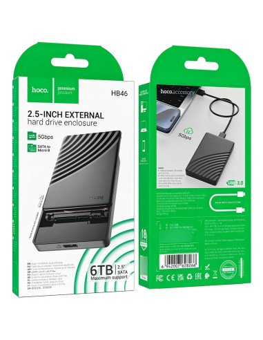 Cofre Disco Duro Hoco Hb46 2.5 Sata Usb 3.0 Negro