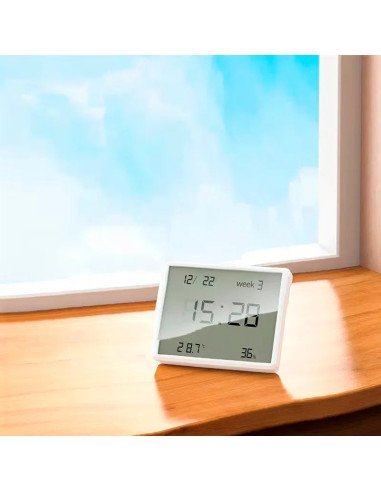 Higrotermometro Interior Con Reloj Hoco Hx41