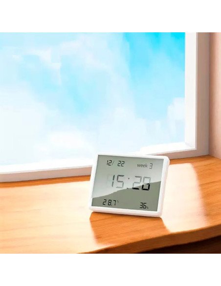 Higrotermometro Interior Con Reloj Hoco Hx41