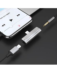 Adaptador Conversor Audio Hoco Ls25 Lighting A 3.5mm 2