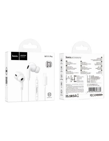 Audífonos In Ear Hoco M111 Pro Lightning