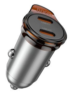 Cargador De Auto Hoco Nz16b Dual Tipo C