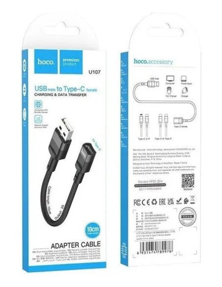 Cable Adaptador Usb A Tipo C Hoco U107