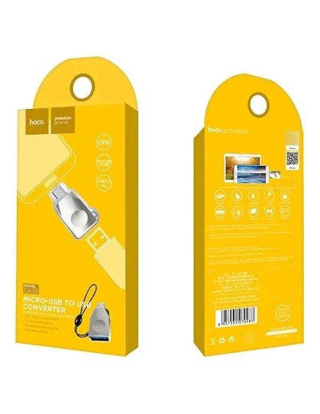 Adaptador Otg Convertidor Micro-usb A Usb Hoco Ua10