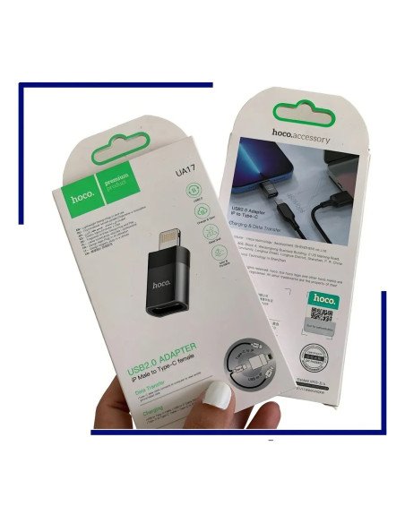 Adaptador Otg Para Lightning A Usb-c Hoco Ua17