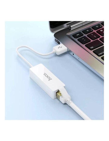 Adaptador Usb Tipo C A Rj45 Ethernet Hoco Ua22