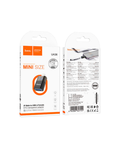 Adaptador Mini Usb Para Lightning Hoco Ua36