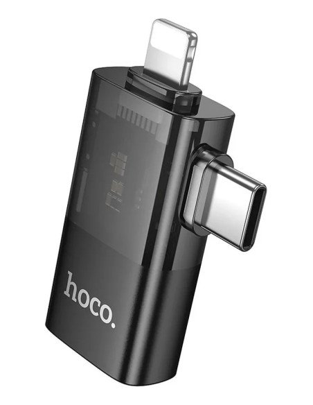 Adaptador Mini Usb Para Lightning + Tipo C Hoco Ua36e