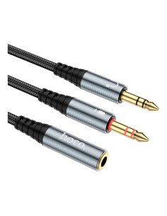 Cable De Audio Jack 3.5mm 2 En 1 Hoco Upa21