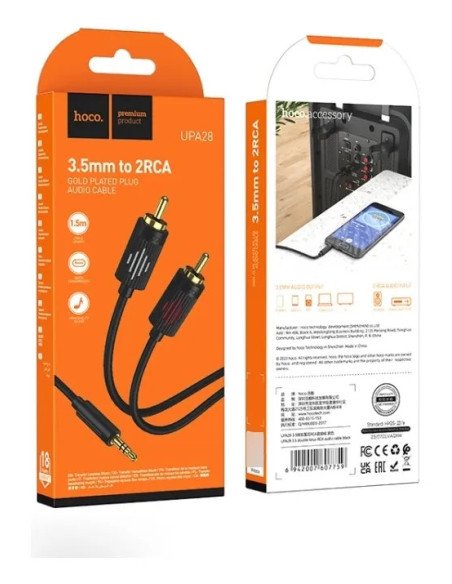 Hoco Cable Rca A Jack 3.5mm Upa28