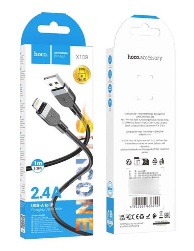 Cable Usb Para Lightning Hoco X109 1 Metro