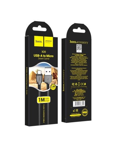 Cable de Carga USB a Micro USB V8 Hoco x20 1 Metro