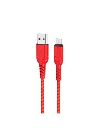 Cable Hoco X59 Victory Tipo C rojo 2m