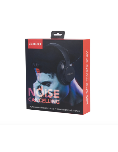 Audifonos Bluetooth Over Ear Aiwa Cancelacion Knc1090l Negro