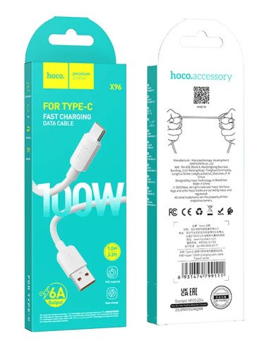 Cable Hoco X96 Hyper Usb A Tipo C 1m 100w