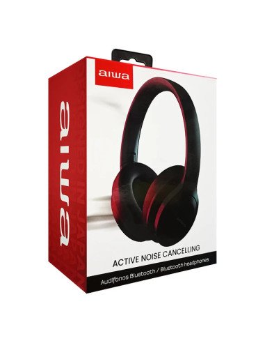 Audífonos Over Ear Bluetooth Stereo Conexión Inalámbrica con Cancelación de Ruido / Aiwa Modelo AW-ANC45K